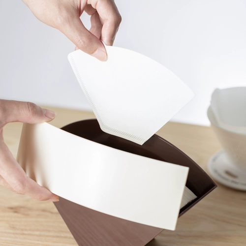 Кафеда Kona Filter Filter Carton -Caperable Coffee Filter Baper Baper коробка для хранения конусной фильтровая бумага для фильтров
