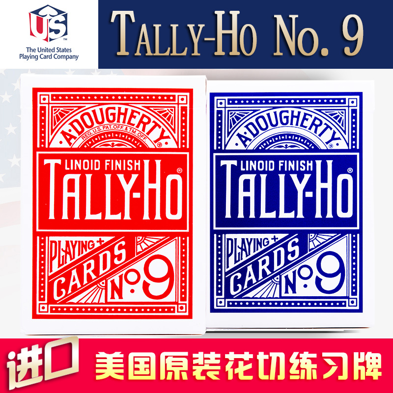 汇奇扑克Tally-Ho TH扇背圆背花式切牌扑克牌单车牌魔术道具-图2