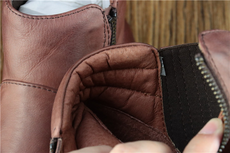 广州手工复古男皮靴捡漏头层牛皮高端欧式缝线马丁靴男鞋高帮皮鞋,淘宝优惠券,粉丝福利购,淘宝优惠卷