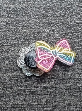 渐变小熊亚克力DIY洞洞鞋鞋扣