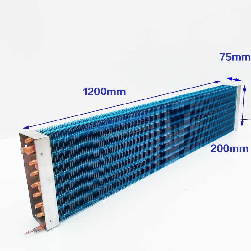 风冷蒸发器冷凝器展示柜蛋糕柜冷藏柜冰柜铜管铝翅片冰箱蒸发器-图0