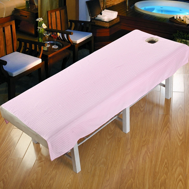 Four Seasons Simple Cotton Beauty Salon Bed Sheet Massage with Holes