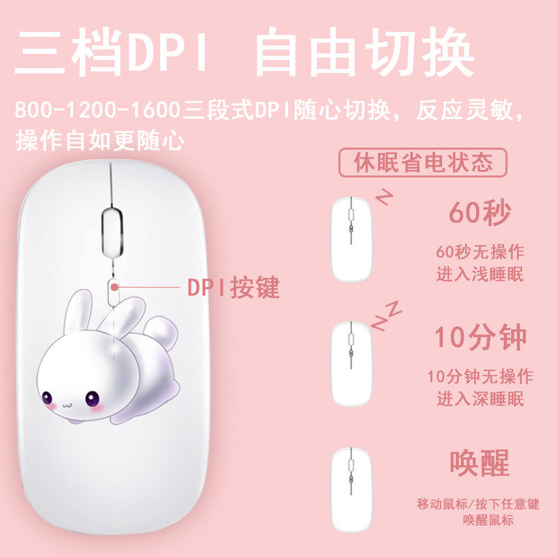 联想戴尔dell惠普hp华硕笔记本鼠标 千锐数码无线鼠标