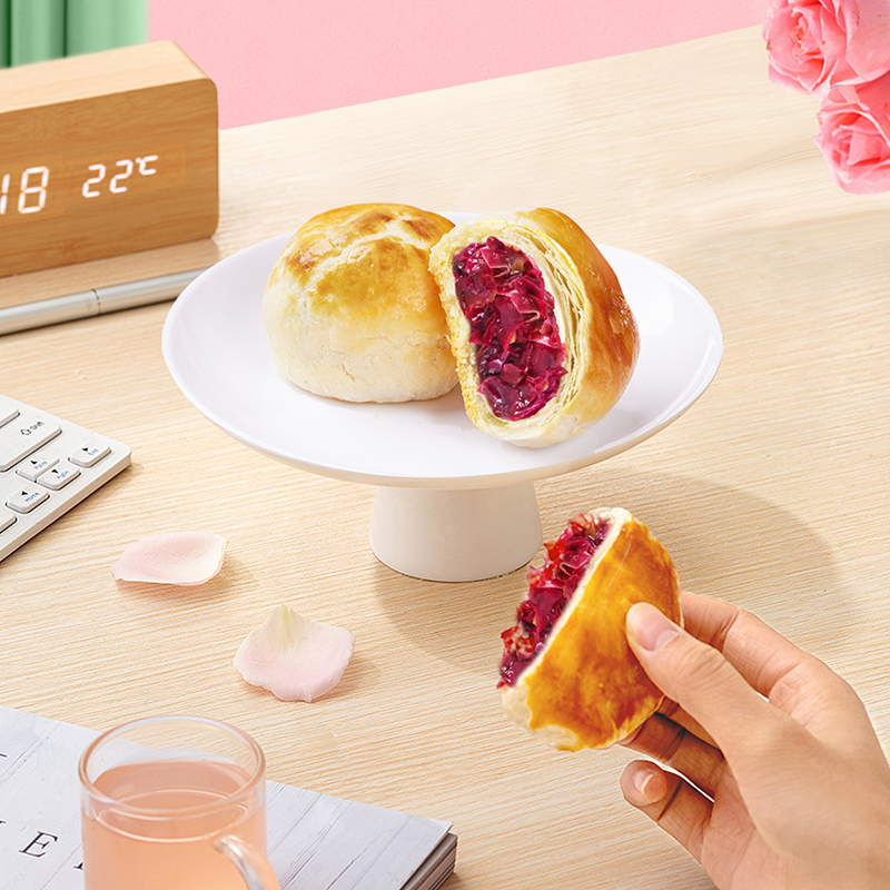 【天猫u先】嘉华鲜花饼云南特产旗舰店美食小吃玫瑰饼50g鲜花饼 - 图2