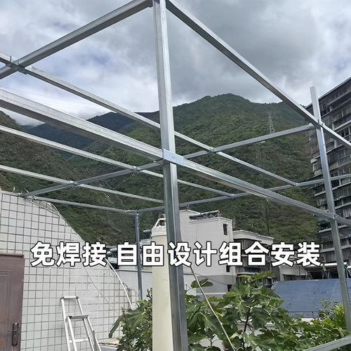 20 30 40mm方管连接件免焊接25镀锌方管三通四通弯头固定件紧固件 - 图1