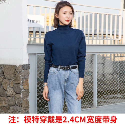 皮带女2026新款配牛仔裤真皮简约百搭正品高档腰带品牌黑复古牛皮 - 图1