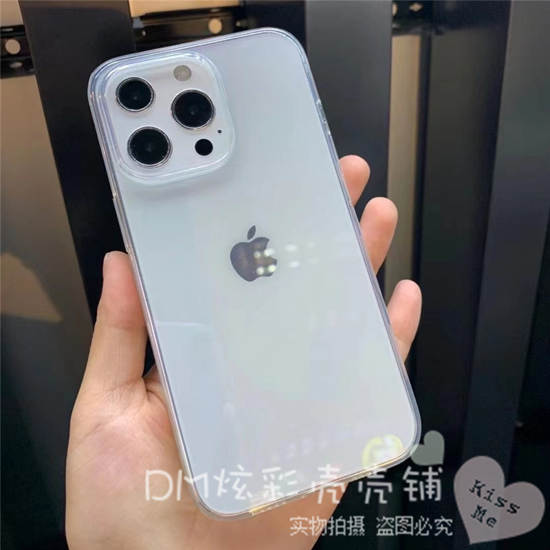 devia迪沃适用苹果15promax透明手机壳14pro全包硅胶清水套iphone15简约男女款超薄保护套-图0