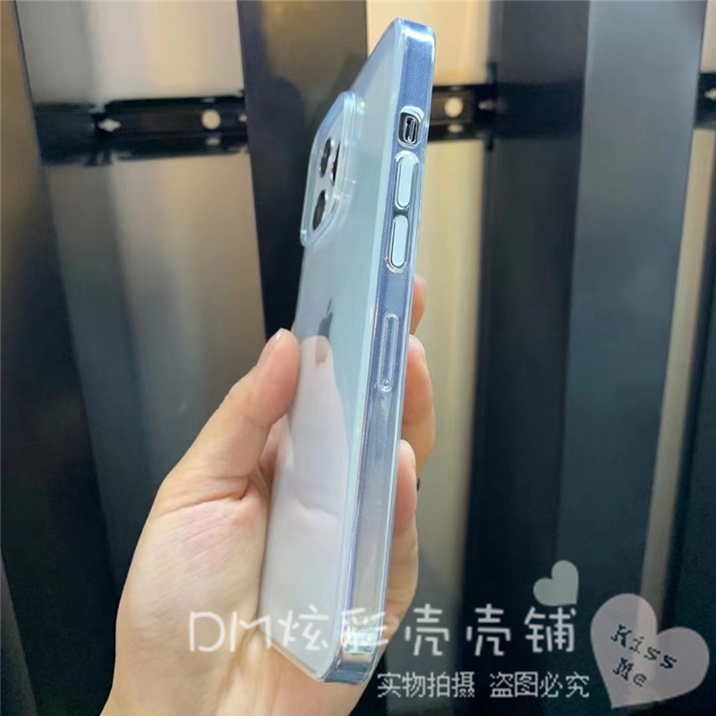 devia迪沃适用苹果15promax透明手机壳14pro全包硅胶清水套iphone15简约男女款超薄保护套-图2