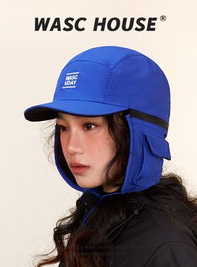 高品质秋冬季女新款棒球雷锋护耳帽加厚飞行员保暖骑车大头围帽子