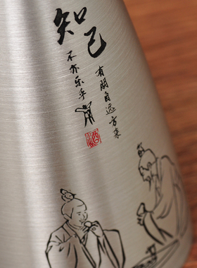 纯锡酒杯酒壶套装白酒分酒器锡制中式倒酒壶工艺品礼盒装乔迁礼品