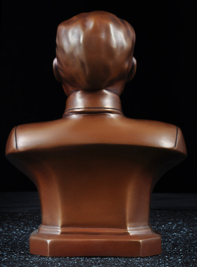 紫铜周恩来半身像摆件书房