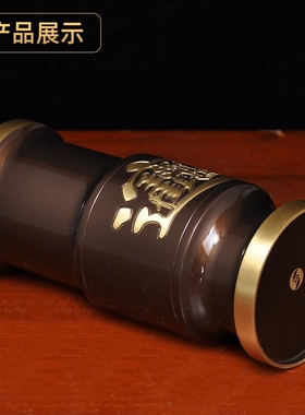 黄铜深啡招财香筒供佛香桶上香装香放香插香的香筒家用供奉佛具