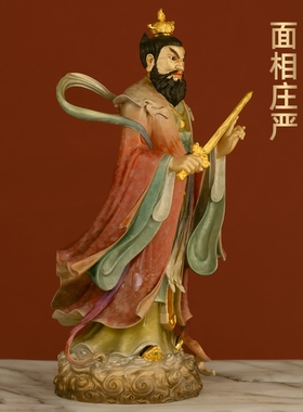 四大天师铜像彩铜张道陵张真人像正一道张天师神像家用道观供奉