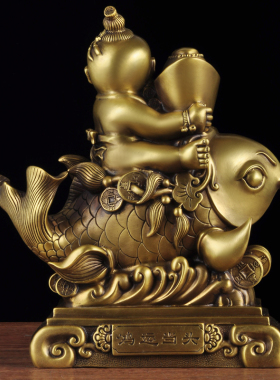 摆件鸿运当头金龙鱼客厅