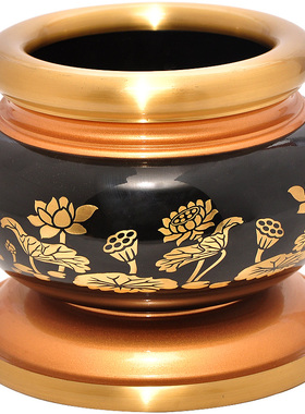 室内纯铜香炉禅意风供奉佛具用品