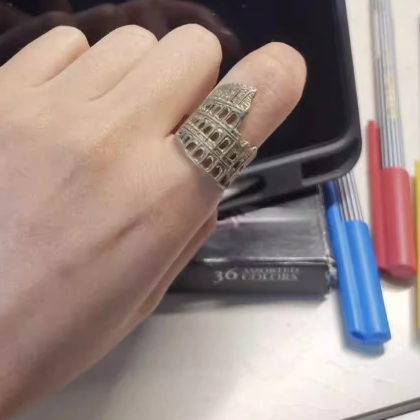 古罗马斗兽场周边戒指意大利罗马旅游纪念品收藏指环送朋友礼物 - 图1