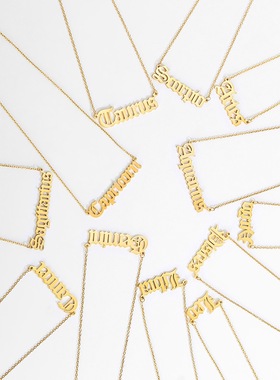 欧美冬季新品不锈钢细链条吊坠