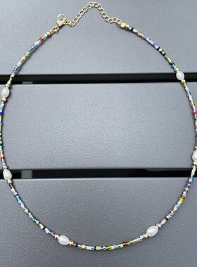 欧美彩色陶瓷米珠淡水珍珠