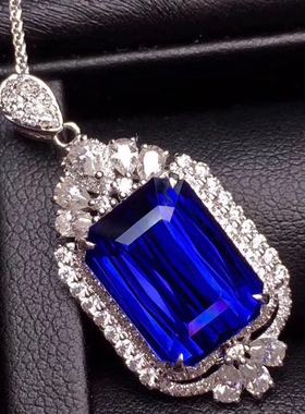 纯银豪华风晚宴鸽子蛋项链坠