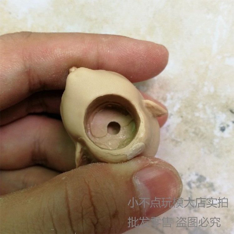 1/6 裸妆白模 欧美女头雕 DIY大妈尼姑植发 气质美女 兵人配件 - 图2