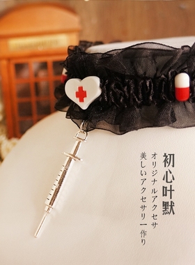 原宿风项圈蕾丝锁骨链