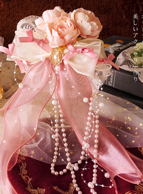 古风汉洋折衷lolita少女花朵头饰