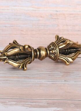 大号五股降魔柱黄铜摆件