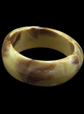 蓝白灰仿大理石潮树脂波浪潮手镯