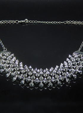 合金夸张朋克风饰品道具潮毛衣链