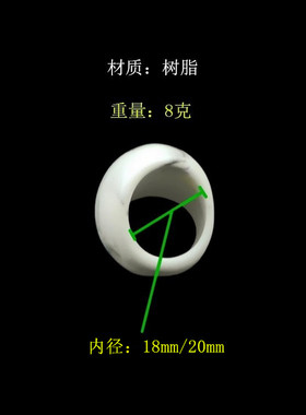 内径18mm20mm蓝绿波浪纹树脂戒指