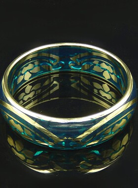 亚克力民族风轻印花透明手镯手环