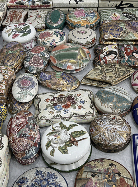 外贸孤品欧式饰品盒盖子摆件