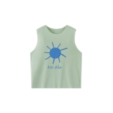 【Маленькая молочная кожа】 Папа ползал летним детским жилетом для мальчиков и девочек модальный базовый топ прохладный и дышащий