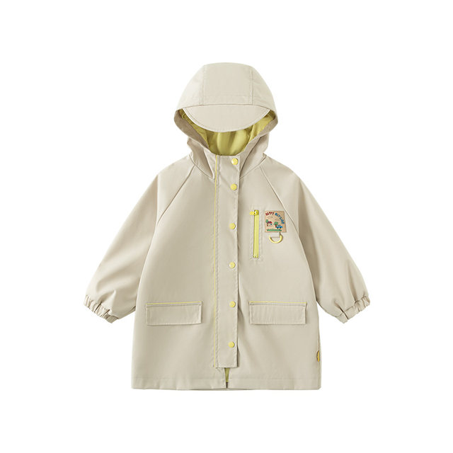 PAPA climbing spring and autumn children's charging outdoor clothing fashionable children, childlife, baby and female baby trench coat