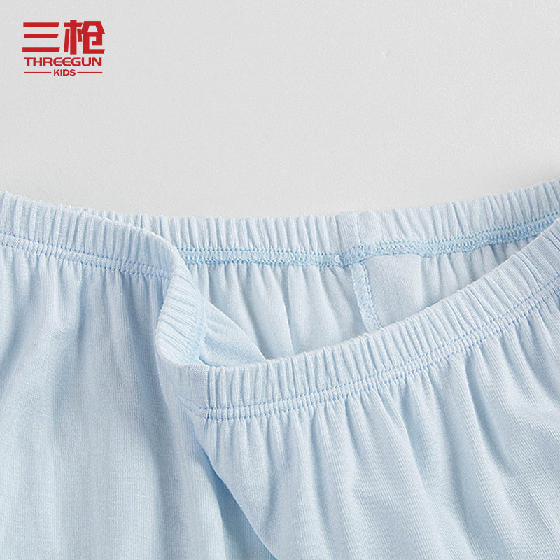 三枪莫代尔儿童家居服套装夏季 三枪童装家居服套装