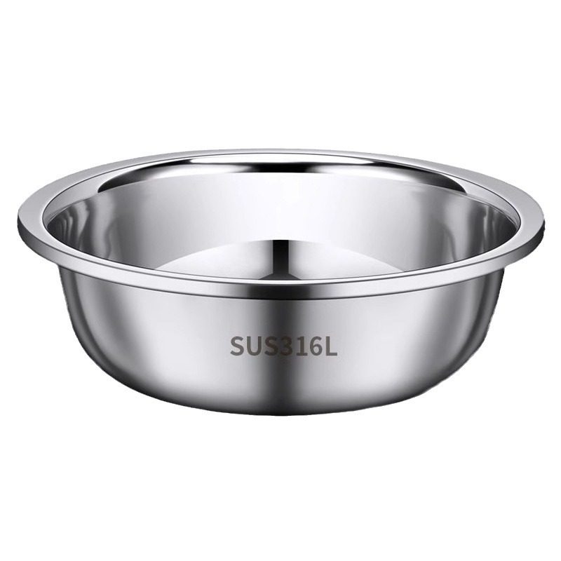 不锈钢加大和面盆加厚食品级316大号洗菜特大盆子家用厨房脸盆304,淘宝优惠券,粉丝福利购,淘宝优惠卷