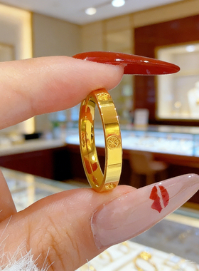 简约百搭钛钢米字情侣对戒