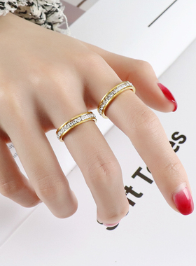 满天星戒指女小众设计情侣对戒