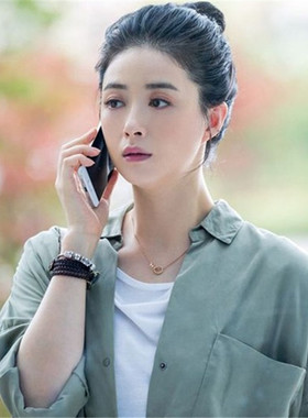 项链盲约夏天蒋欣同款双环彩金