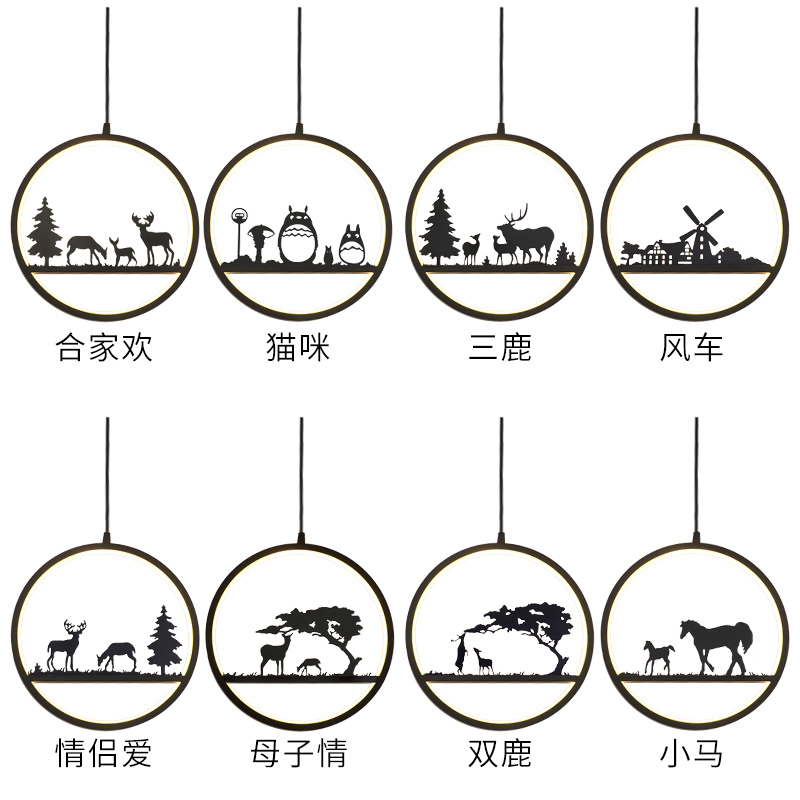 北欧小吊灯创意个性艺术床头阳台过道走廊灯现代简约吧台餐厅吊灯