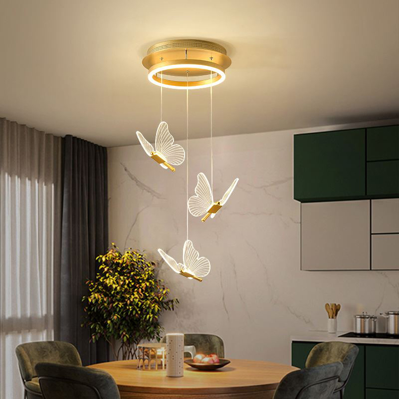 新款天鹅餐厅灯吊灯现代简约三头卧室灯创意单头玄关过道饭厅灯具