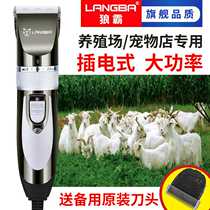 Wolf Professional High Power Pet Electric Push Cut Plug-in Electric Velvet Wool Shave Wool Shawler With Thread Long Hair Rabbit Electric Push Cut