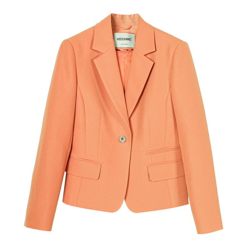 米思阳2026春季新款时尚气质短外套一粒扣修身显瘦通勤OL西装女,淘宝优惠券,粉丝福利购,淘宝优惠卷