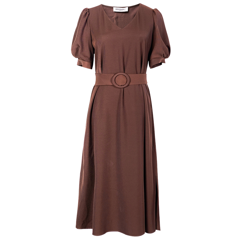 米思阳2022夏季新款法式a字连衣裙 思阳服饰连衣裙