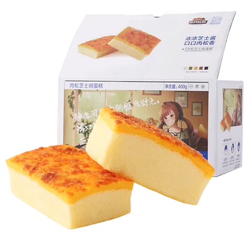 三只松鼠_肉松芝士焗蛋糕400g[6元优惠券]-寻折猪