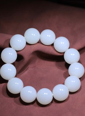 玉秀和田玉手串定制圆珠手饰