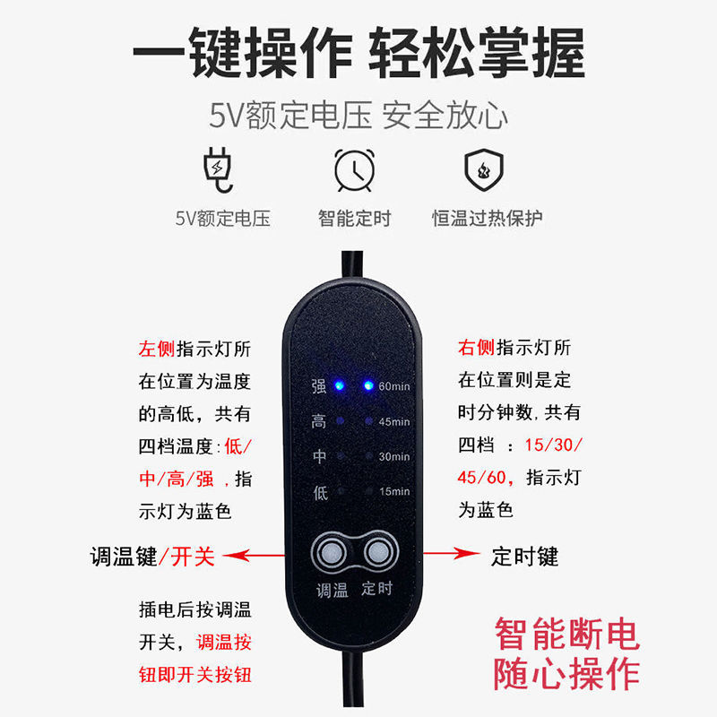 加热枕修复颈椎专用枕中药热敷磁疗按摩护颈圆柱牵引枕荞麦睡觉用-图3