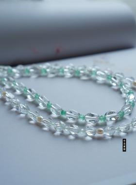 原创手工串珠项链古风璎珞唐宋汉服新中式旗袍少女国风