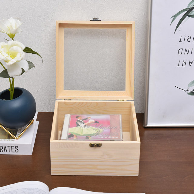 Wooden storage immortal flower box exquisite gift packaging box