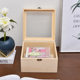 Wooden storage immortal flower box exquisite gift packaging box